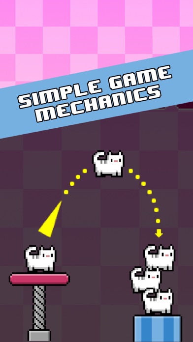 Cat-A-Pult: Endless stacking of 8-bit kittens Screenshot 3