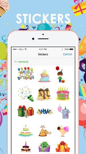 Happy Birthday Emoji Stickers for iMessage(圖1)-速報App