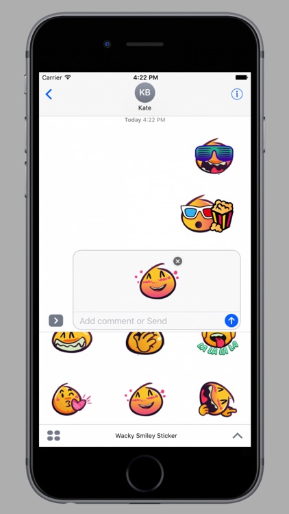 Wackey Smiley Sticker