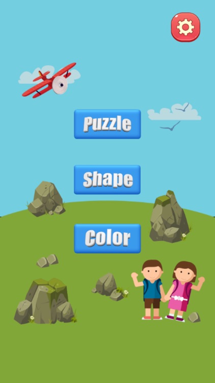 Toddler kids learning with 3 in 1 educational game