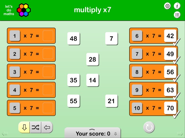 Multiplication facts x2 to x10(圖3)-速報App