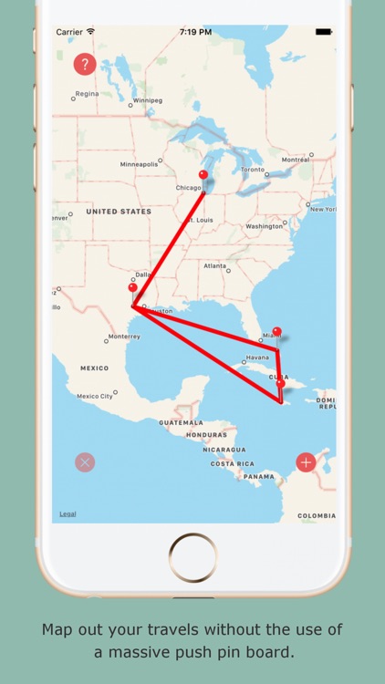 Traveli - A Portable Push Pin Map for your Travels