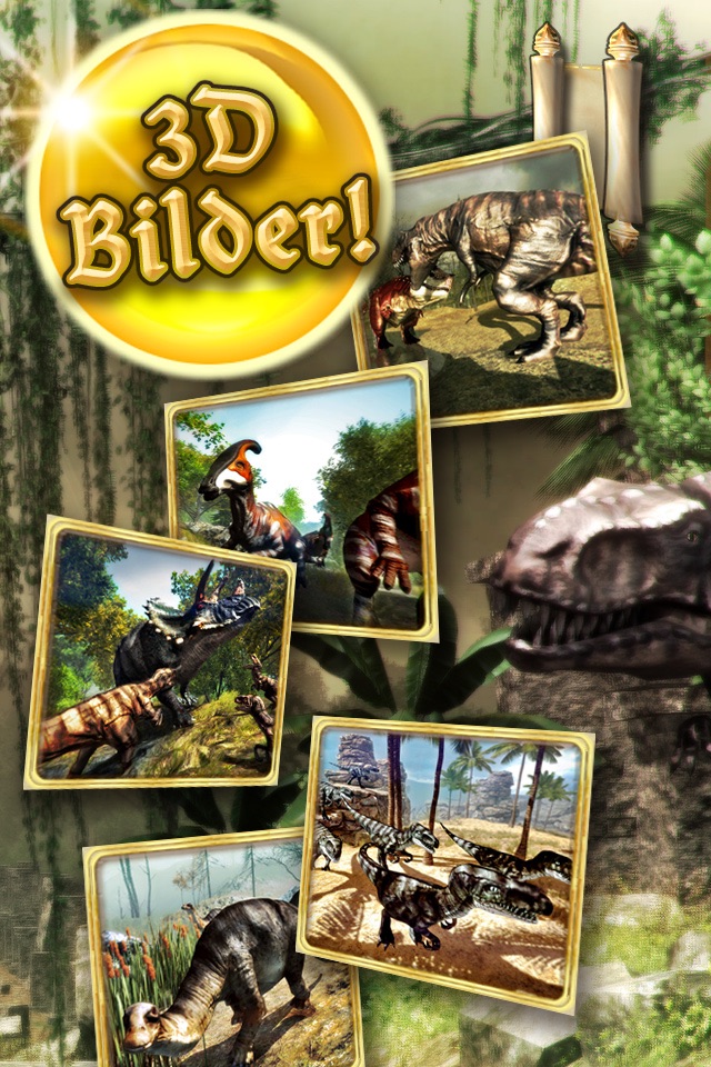 Dinosaurs walking with fun 3D puzzle game in HD screenshot 4