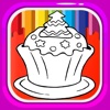 Coloring And Draw Cupcake Games Edition