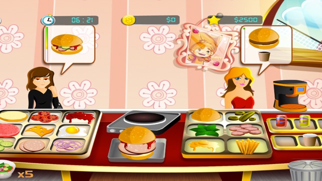 Burger Cooking Fever: Food Court Chef Game(圖1)-速報App