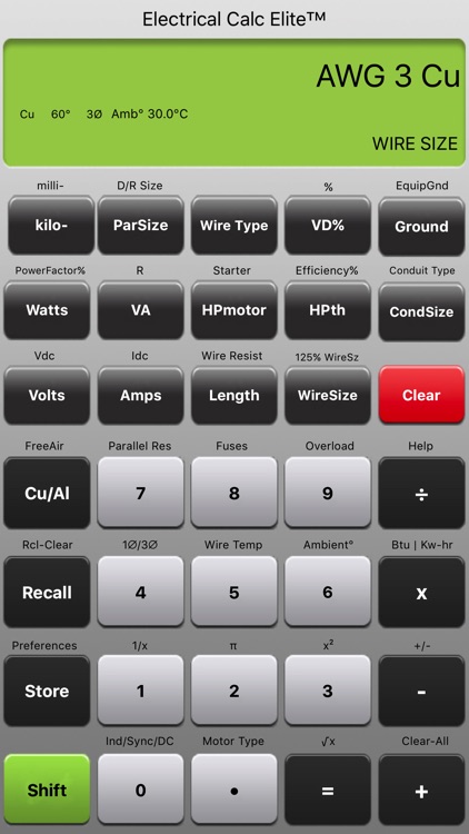Electrical Calc Elite NEC Code Calculator