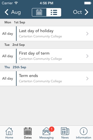 Carterton Community College screenshot 2