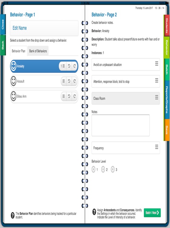 ABA Data NotePad - Behaviors screenshot-4