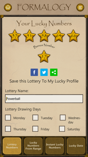 Formalogy - Lucky Numbers, Days and Lotto Picks(圖3)-速報App