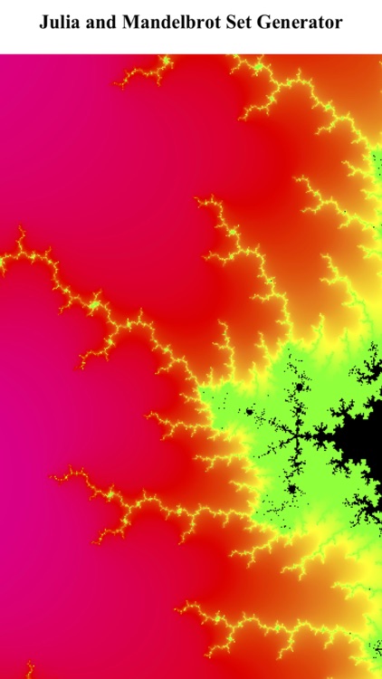 Julia and Mandelbrot Set Generator by Max Kaliner