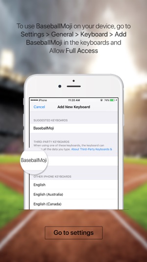 BaseballMoji - baseball emojis & stickers keyboard(圖4)-速報App