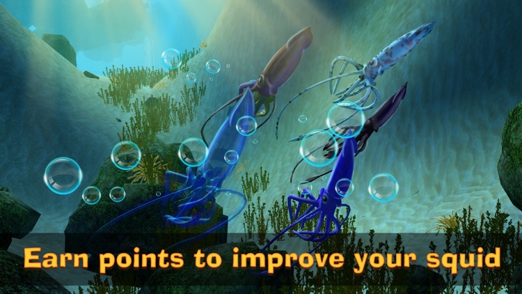 Squid Simulator: Underwater Animal Life 3D screenshot-3