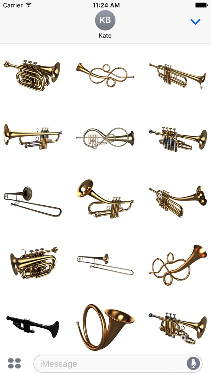 wind instrument sticker pack
