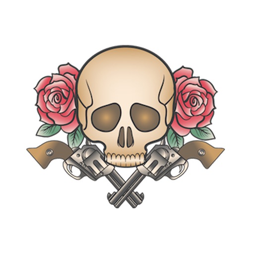 Skull Tattoo Sticker by thien tran