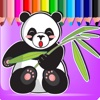 Little Panda Draw Coloring Book Games