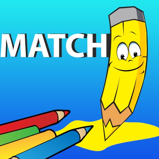 Match words - shapes and colors for kindergarten icon