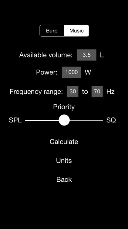 Woofer Box Calculator