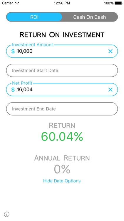 Cash On Calc - Smart, Fast, Investment Calculator