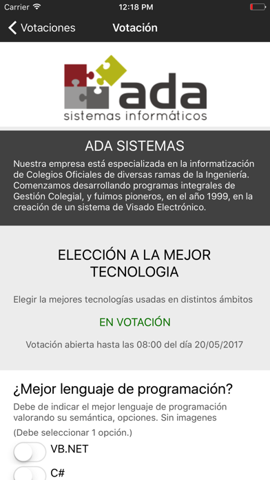 Elecciones online screenshot 3