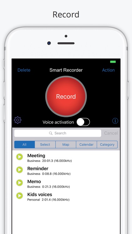 Smart Recorder and Transcriber Gray