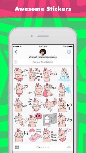 Bunny The Rabbit stickers for iMessage(圖1)-速報App