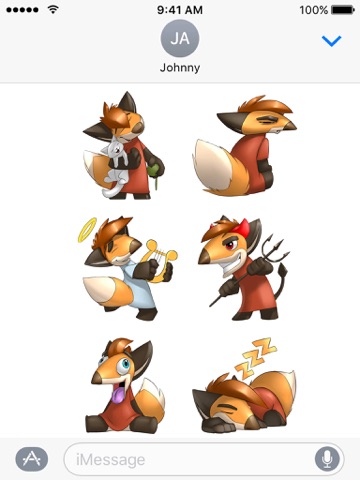 Digger the Fox Stickers for iMessage screenshot 4