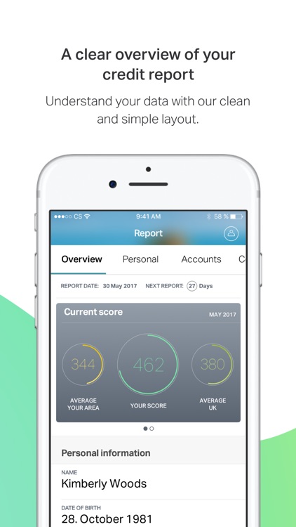 ClearScore - report tracker