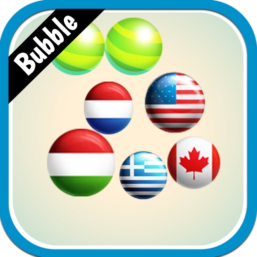 World flags bubble Shooter iOS App