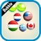 World flags bubble Shooter is an Addictive Game