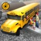 Winter school bus simulator - snow bus parking 3D