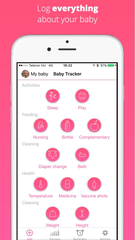 baby tracker multiple devices