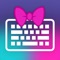 Girly keyboard themes are extremely popular these days