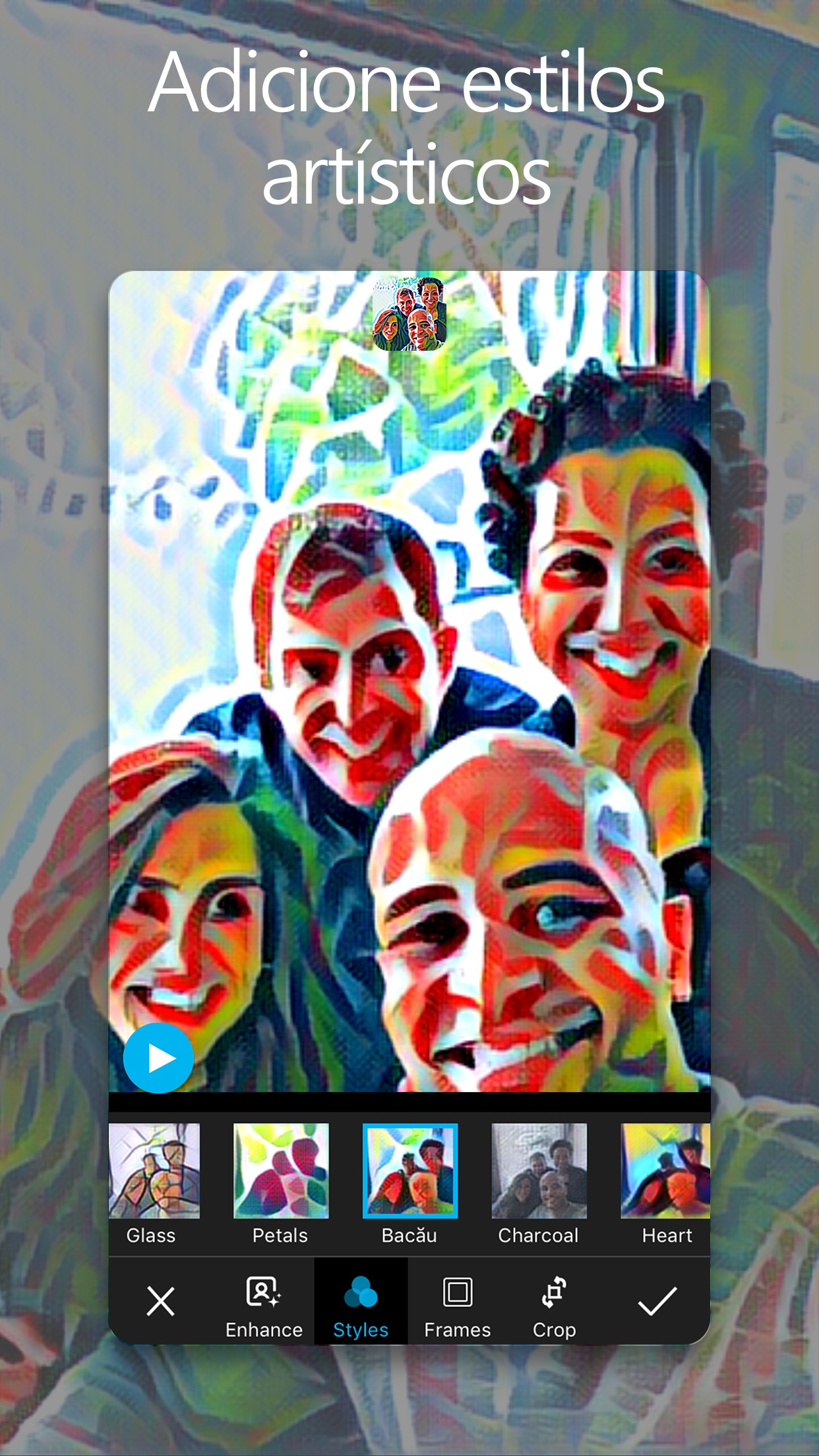 Screenshot do app Câmera Microsoft Xis