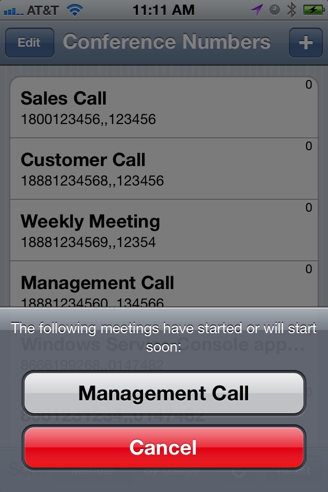 Conference Number Dialer screenshot 4