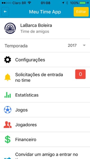 Meu Time App