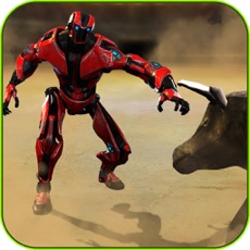 Activities of Robot Vs Bull – Real War Steel Rampage