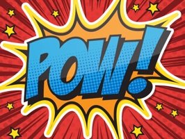 Use these fun comic style words to add interest to your messages