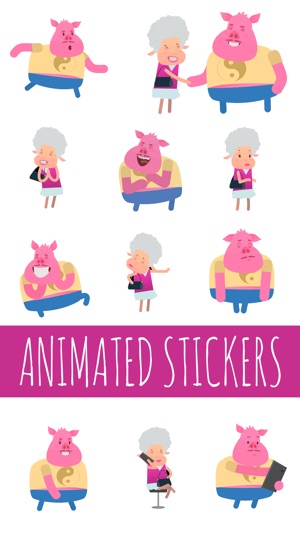 Pig and Sheep - Animated Stickers(圖1)-速報App