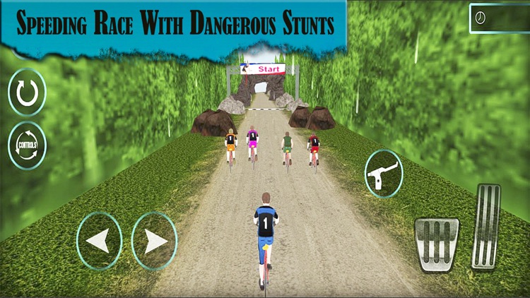 Fast track bicycle rider:The Jungle race Challenge