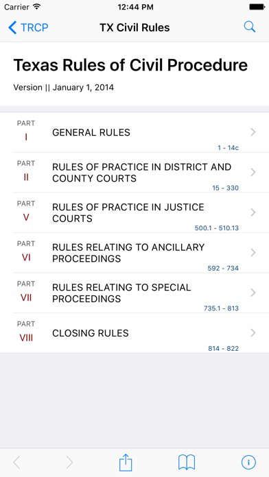 How to cancel & delete Texas Rules of Civil Procedure (LawStack's TX Law) from iphone & ipad 1