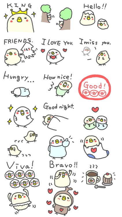 English Bird Stickers!