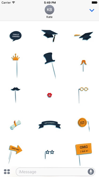 Graduation Stickers for iMessage