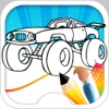 Monster Car Coloring Game