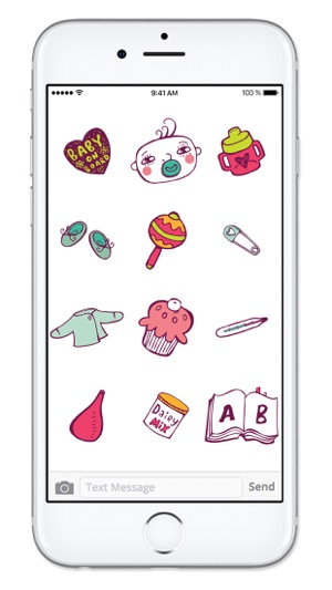 Baby Stuff Icons New Mom Sticker Pack(圖5)-速報App