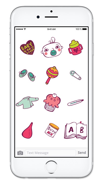 Baby Stuff Icons New Mom Sticker Pack screenshot-4