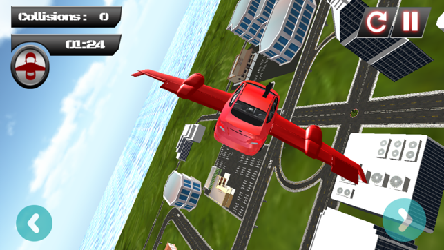 Fly Car in City