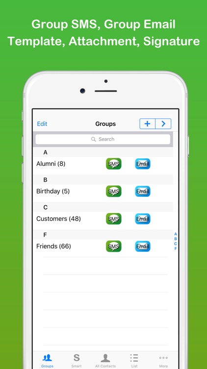 Smart Group: Email, SMS/Text & Contacts screenshot-0