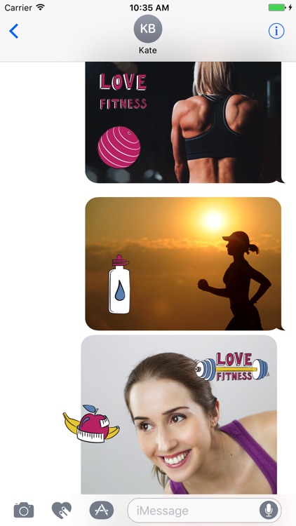 Animated Fitness Stickers