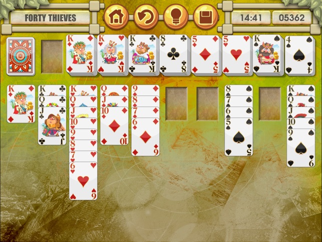 imán Horizontal Sociedad Forty Thieves Solitaire Hearts & Spades Patience en App Store