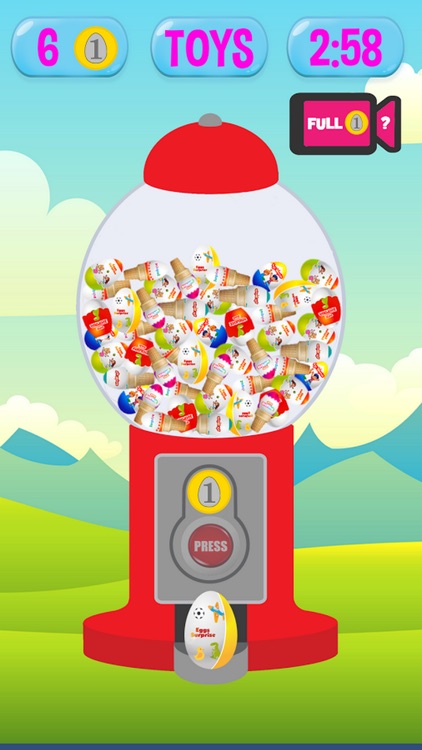 Surprise Eggs Gumball Machine